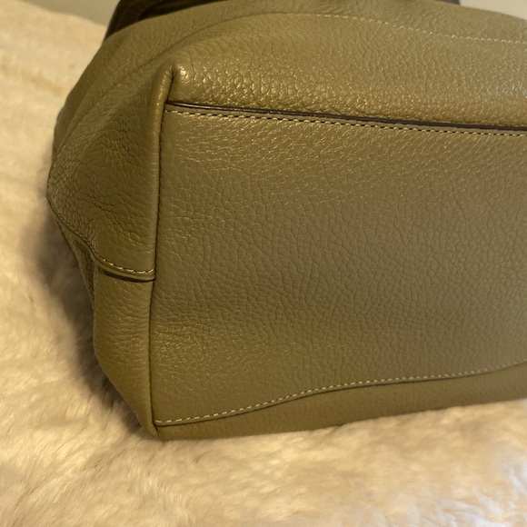 COACH Elle Light Clover Green Pebble Leather Backpack Style #F72645 NEW NWOT - Picture 6 of 13